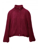 M885 Kabát látkový - bordó