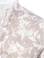 Pánská hnědá košile FashionStreet DX2257 Pánská hnědá košile FashionStreet DX2257