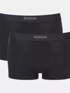Pánské boxerky EVER Ease Hipster 2P - BLACK - černé 0004 - SLOGGI