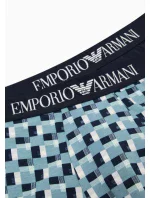 Pánské boxerky 111389 3F504 26642 zelenomodré - Emporio Armani