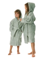 dětský župan Athena s kapucí 9116 dětské Olivová