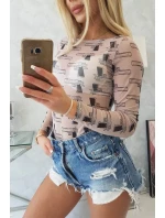 Halenkové body v bronzové béžové barvě