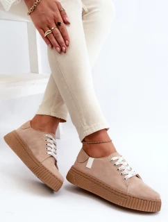 Dámské tenisky MEMORY FOAM SYSTEM BIG STAR NN276002 Hnědobéžové