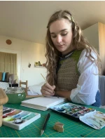 Dámská kabelka Vuch Massimo Wildflowers Green