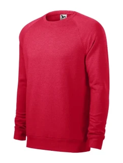 Merger mikina pánská červený melír