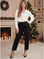 Dámské kalhoty ELEGANTIS černé FashionStreet UY2297