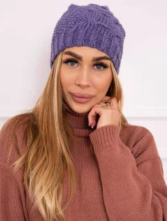Fleecová čepice Carolina K243 fialová