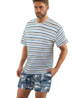 PÁNSKÉ PYŽAMO S KRÁTKÝM RUKÁVEM 2521/14