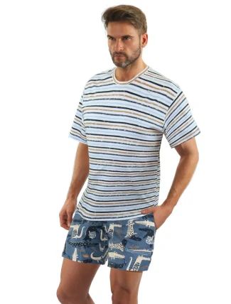 PÁNSKÉ PYŽAMO S KRÁTKÝM RUKÁVEM 2521/14 PÁNSKÉ PYŽAMO S KRÁTKÝM RUKÁVEM 2521/14