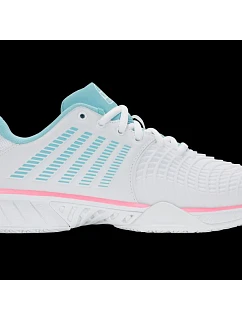 Tenisky K-swiss EXPRSLIGHT3 HB PADEL WHITE/SOFT NEON BLUE/NEON BUBLE GUM-M (98900-146-M)