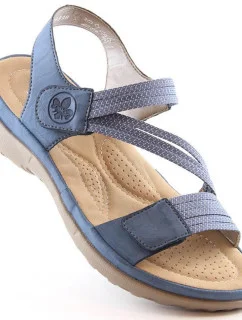Pohodlné modré sandály Rieker W RKR587