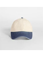 Beechfield B 673 6 panelová nízkoprofil kontrastní kšiltovka 53.0673 natural/vintage denim Beechfield B 673 6 panelová nízkoprofil kontrastní kšiltovka 53.0673 natural/vintage denim