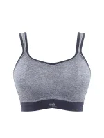 Sportovní podprsenka 7341B Non Wired Bra charcoal marl šedá - Panache Sportovní podprsenka 7341B Non Wired Bra charcoal marl šedá - Panache