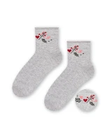 Vzorované netlačící ponožky Steven art.099 35-40