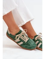 Dámské semišové tenisky zelené Sirella