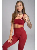 Sportovní podprsenka Seamless Bordo - Gym Glamour Sportovní podprsenka Seamless Bordo - Gym Glamour