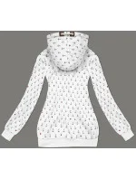 Světle šedá dámská vzorovaná mikina (2304)