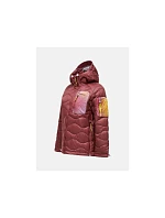 Dámská péřová bunda PEAK PERFORMANCE model Helium Aop Utility Down Hood, barva: vícebarevná Dámská péřová bunda PEAK PERFORMANCE model Helium Aop Utility Down Hood, barva: vícebarevná