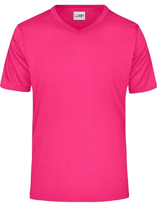 Daiber JN 736 Pánské sportovní tričko s výstřihem do V 02.0736 pink Daiber JN 736 Pánské sportovní tričko s výstřihem do V 02.0736 pink