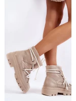 Dámské módní sněhule Béžove Kallen