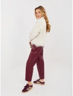 Kalhoty IT SP FL8576.06P tmavě červené