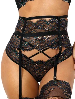 Podvazkový pás V-10362 černý - Axami