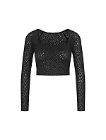 SLOGGI ZERO FEEL BLISS – krajkový crop top s dlouhým rukávem, pocit druhé kůže Sloggi