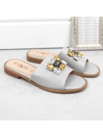 S.Barski W OLI262B žabky se stříbrnými zirkony S.Barski W OLI262B žabky se stříbrnými zirkony