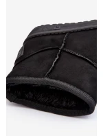 Dětské sněhové boty s podšívkou černé Big Star MM374054