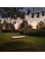 PARTY LIGHT VENKOVNÍ GIRLANDA 12LED SPIRÁLOVÉ ŽÁROVKY 6,3M 230V