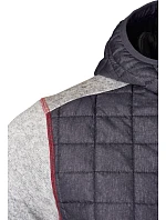 Daiber JN 772 Pánská pletená hybridní bunda 02.0772 light melange/anthracite melange