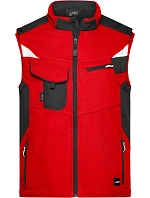 Daiber JN 845 Pracovní vesta - Strong 02.0845 red/black