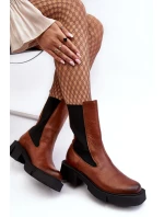 Dámské boty s kotníkem Laura Messi 2693/229 Hnědé