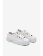 Dětské Mládežnické Tenisky LEE ISLA C LOW JR 50251058 Bílé