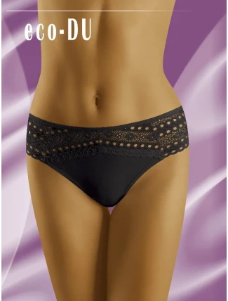 Dámské kalhotky Eco-Du Black - Wol-Bar Dámské kalhotky Eco-Du Black - Wol-Bar