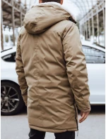 FashionStreet pánská tmavě béžová zimní bunda TX4593