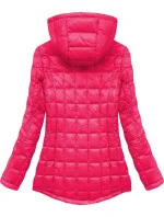 Šedo-amarantová oboustranná bunda pro přechodné období (7699)