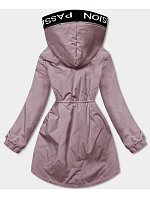 Dámská oversize parka růžová (B8080) Dámská oversize parka růžová (B8080)