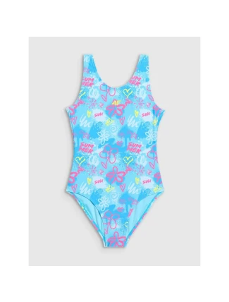 Dívčí jednodílné plavky 4F 4FJRSS25USWSF114-91A