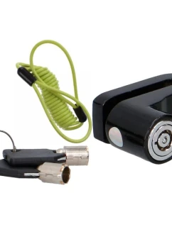 ZÁMEK BRZDOVÉHO KOTOUČE S LANKEM PŘIPOMÍNAJÍCÍM DUNLOP BLACK