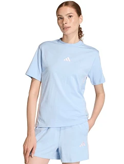 Dámské tričko adidas Essentials 3-Stripes Cotton blue KB7119