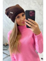 Dámská čepice Klarysa K394 hnědá Dámská čepice Klarysa K394 hnědá