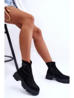 Kožené Klasické Zateplené Boty Černé Vergilia Kožené Klasické Zateplené Boty Černé Vergilia