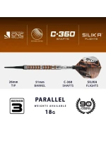 Šipky Harrows LUKE WOODHOUSE SERIES 3 90% softip