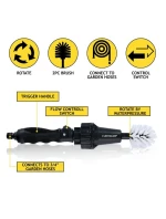 ROTAČNÍ KARTÁČ NA ČIŠTĚNÍ KOL DUNLOP 36,5 CM DLOUHÝ