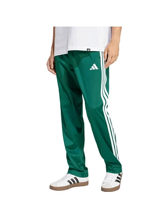 Pánské kalhoty adidas 3-Stripes Tricot Regular-Fit Open Hem Green JI8806