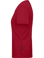 Daiber JN 1807 Dámské pracovní tričko z bio bavlny - Solid 02.1807 red