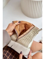 Kožené Boty Na Platformě Maciejka 06751-25 Zlaté