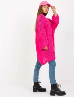 Dámský svetr TW SW BI M2202 fluo růžový Dámský svetr TW SW BI M2202 fluo růžový