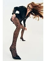 Tenké punčocháče - vzor LEONIA